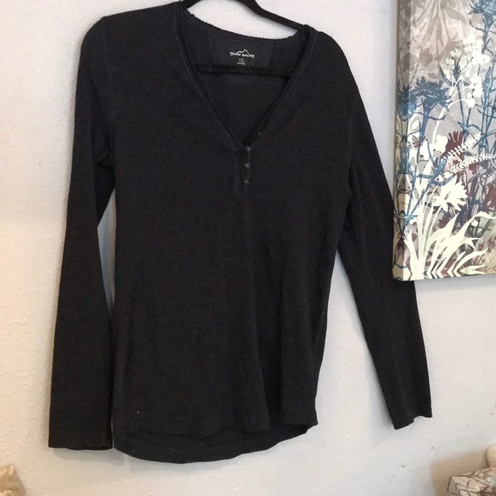 🎈Eddie Bauer Gray thermal long sleeve